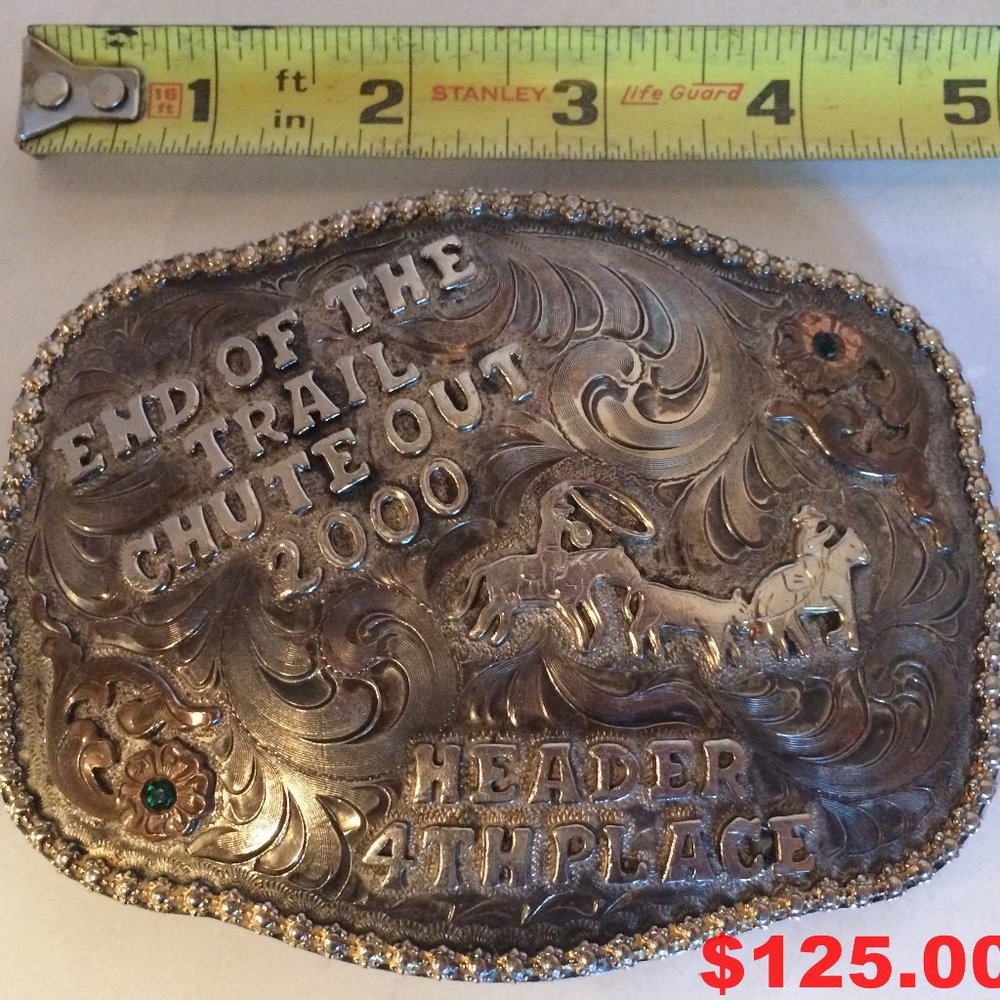 Pro Team Roper Trophy 4th. Place Buckle